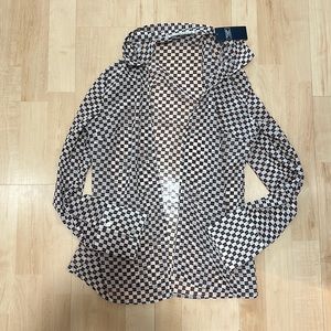 NWT A&F long sleeve sheer shirt